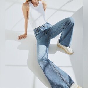 Levis 70s High Flare Jeans In Medium Wash